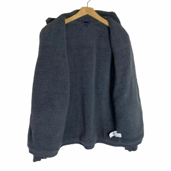 Gap L gray full zip fleece lined jacket - Picture 5 of 7